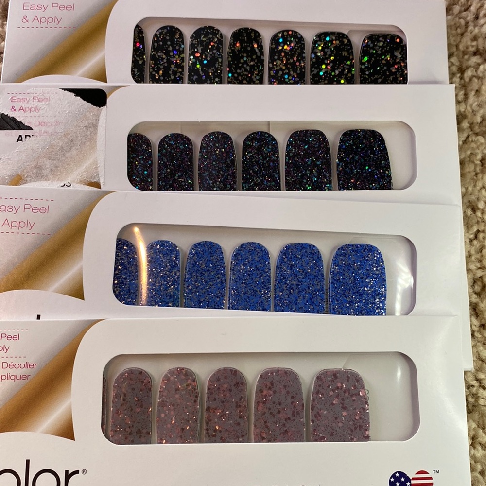 Set of 4 Color Street Real Nail Polish Strips